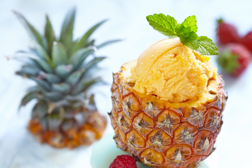 Keva - Recipes - Ice Creams - Pineapple Sorbet