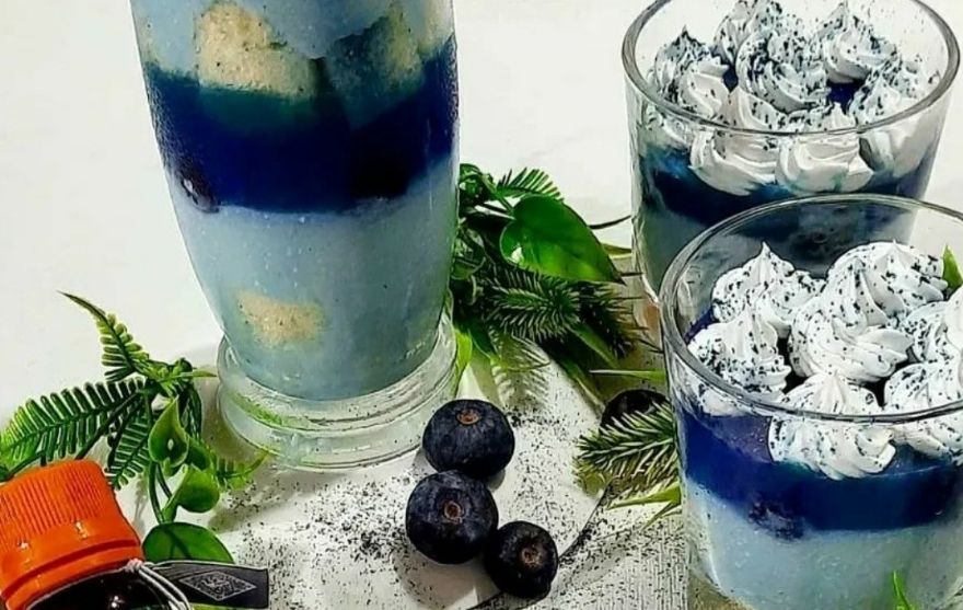 Blueberry Matcha Trifle Recipe