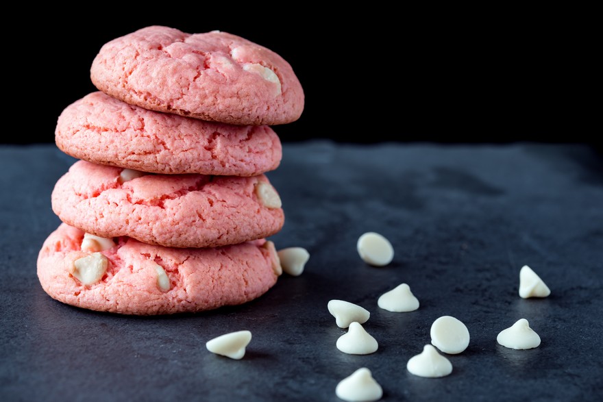 Keva - Recipes - Cookies - White Chocolate Strawberry Cookies