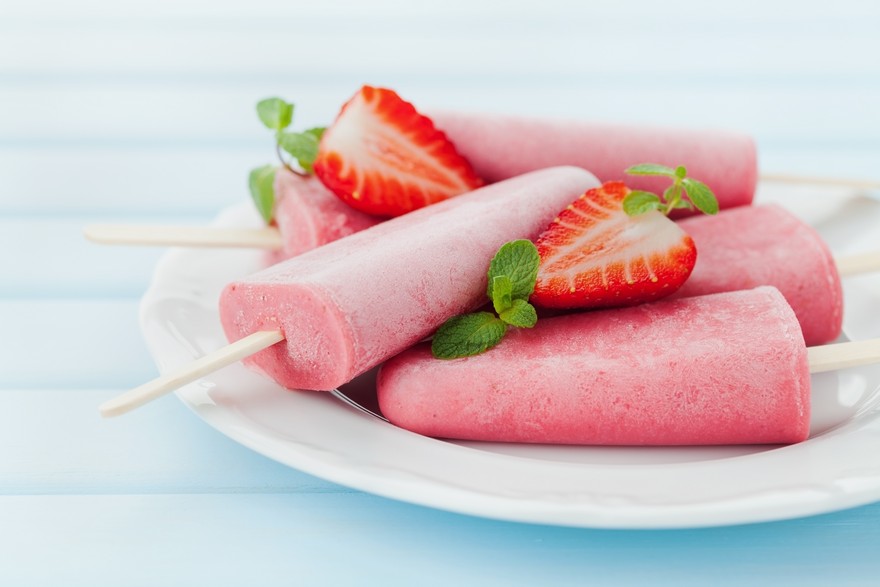 Keva - Recipes - Indian Sweets - Strawberry Kulfi