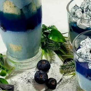 Blueberry Matcha Trifle Recipe