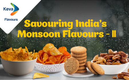 "The images shows Monsoon flavours of India and Keva flavours offerings"